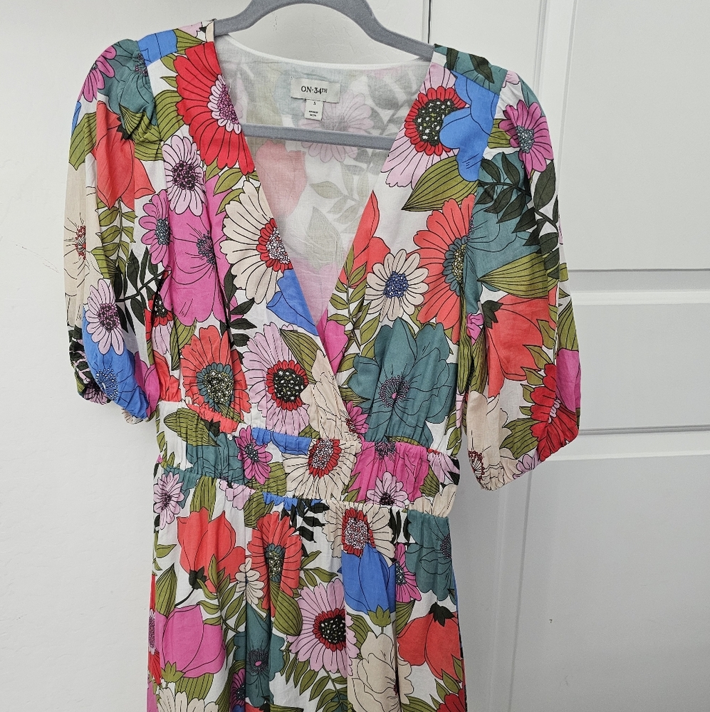 ON SAY Floral Wrap Dress - Multicolor